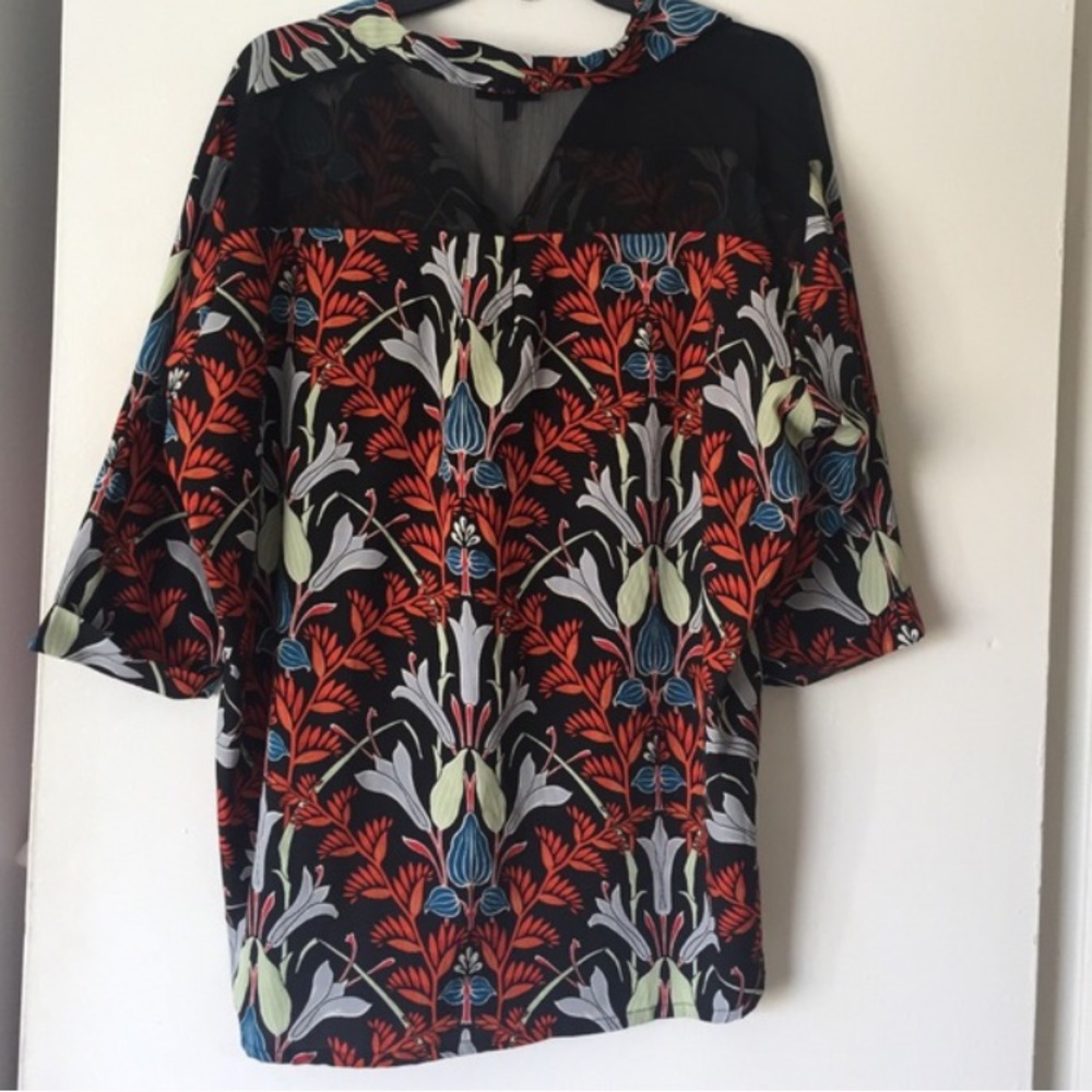 Top shop printed blouse